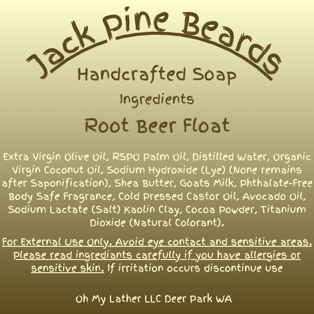 Root Beer Float Hand Crafted Soap