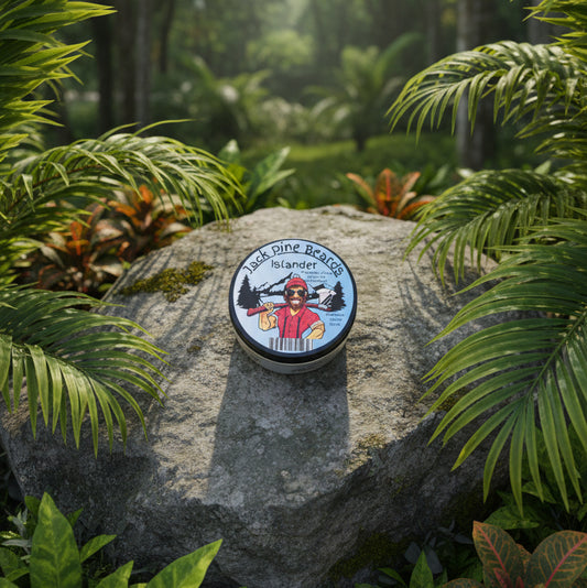 Circular sticker with a cartoon character on a textured surface